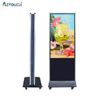 ODM Double Sided Floor Standing Digital Signage Kiosk 75 Inch