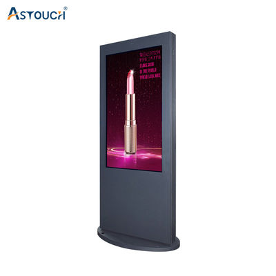 55 Inch Digital Signage Outdoor Totem Floor Standing LCD