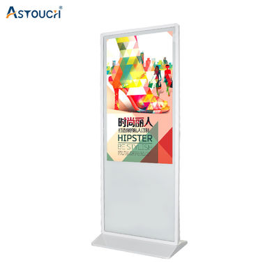 55 Inch Smart Free Standing Digital Poster Display Screen With IR Touch Technology