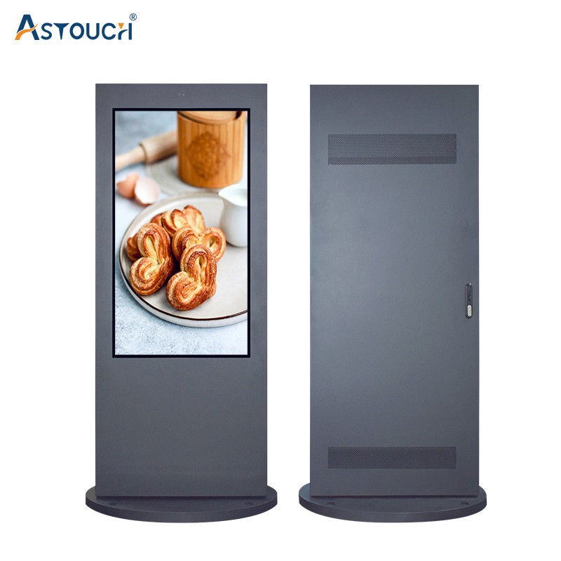 55 Inch Digital Signage Outdoor Totem Floor Standing LCD
